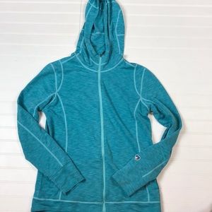 Kuhl Women’s Small Teal Blue full zip hoodie